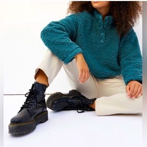 Pacsun Simone Sherpa Crop Pullover Sweater